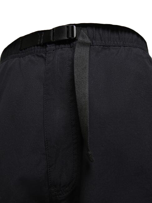 N-DRU Bermuda cargo en coton avec ceinture noir 041 - Pantalon