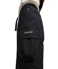NAPAPIJRI N-DRU Bermuda cargo en coton avec ceinture noir 041 - Pantalon - 5