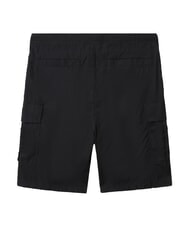 NAPAPIJRI N-DRU Bermuda cargo en coton avec ceinture noir 041 - Pantalon - 7