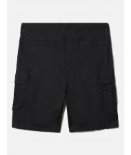 NAPAPIJRI N-DRU Bermuda cargo en coton avec ceinture noir 041 - Pantalon - 7