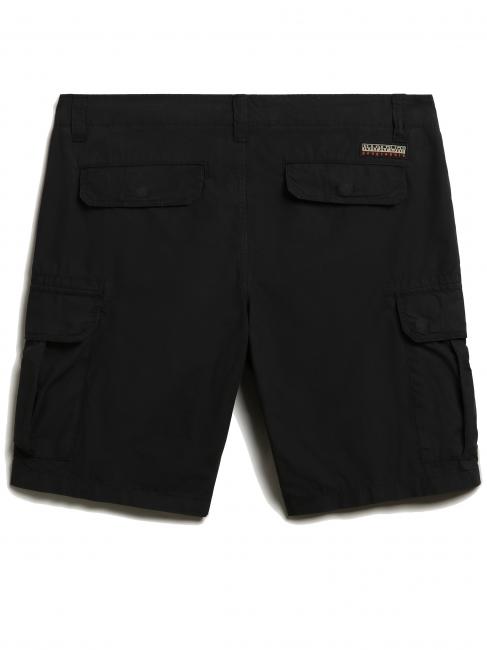 NOTO 5 Bermuda cargo en coton noir 041 - Pantalon