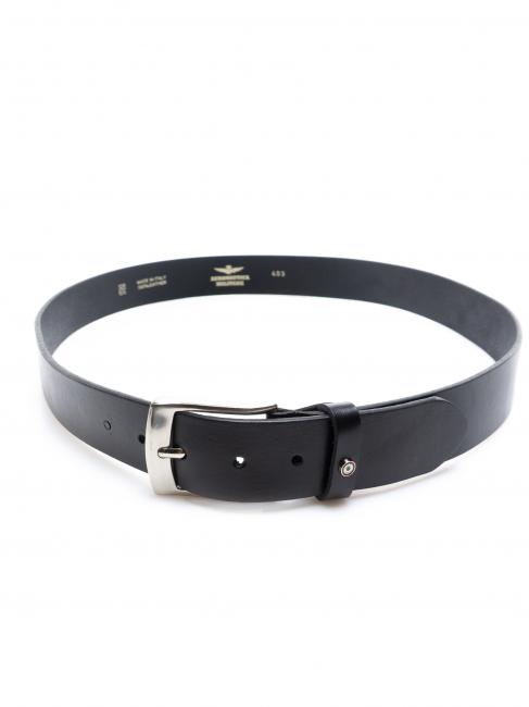 CINTURA UOMO Cuir fabriqu&eacute; en Italie Noir - Ceintures