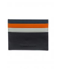 LESAC COLORFULL Porte-cartes plat en cuir Noir - Portefeuilles Homme - 3