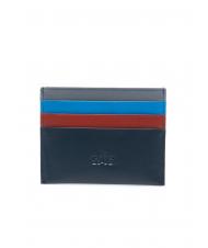 LESAC COLORFULL Porte-cartes plat en cuir bleu - Portefeuilles Homme - 3
