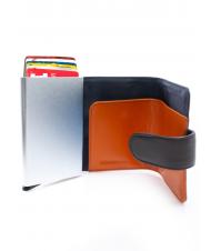 LESAC COLORFULL Portefeuille en cuir avec porte-cartes en aluminium MORO - Portefeuilles Homme - 2