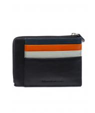 LESAC COLORFULL Portefeuille plat en cuir Noir - Portefeuilles Homme - 3