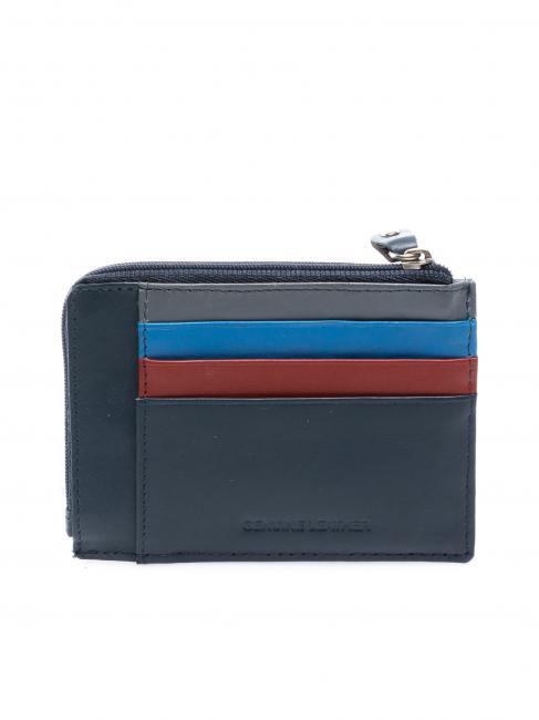 COLORFULL Portefeuille plat en cuir bleu - Portefeuilles Homme