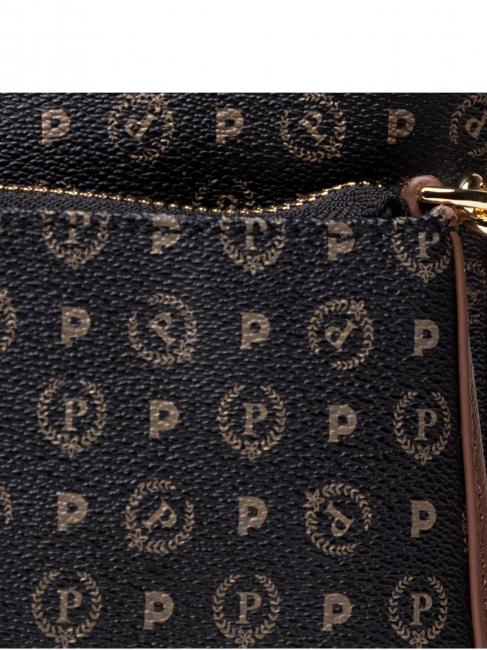 HERITAGE  sac bandouli&egrave;re cha&icirc;ne brun noir - Sacs pour Femme