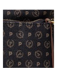 POLLINI HERITAGE  sac bandouli&egrave;re cha&icirc;ne brun noir - Sacs pour Femme - 5