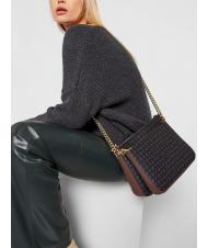 POLLINI HERITAGE  sac bandouli&egrave;re cha&icirc;ne brun noir - Sacs pour Femme - 7