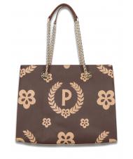 POLLINI HERITAGE  Sac shopping avec imprimé intégral marron - Sacs pour Femme - 4