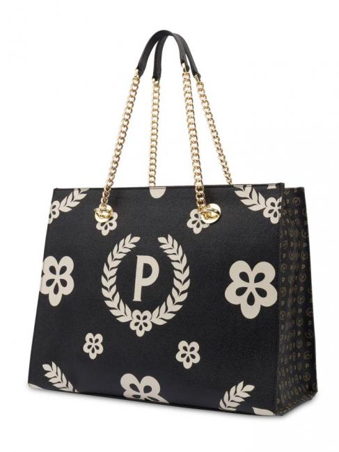 HERITAGE  Sac shopping avec imprim&eacute; int&eacute;gral Noir - Sacs pour Femme