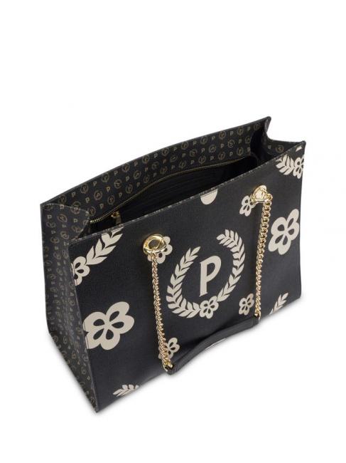 HERITAGE  Sac shopping avec imprim&eacute; int&eacute;gral Noir - Sacs pour Femme