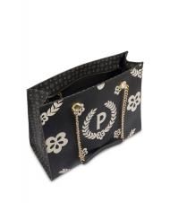 POLLINI HERITAGE  Sac shopping avec imprim&eacute; int&eacute;gral Noir - Sacs pour Femme - 6