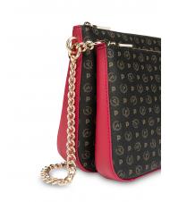 POLLINI HERITAGE  sac bandouli&egrave;re cha&icirc;ne laque noire - Sacs pour Femme - 3