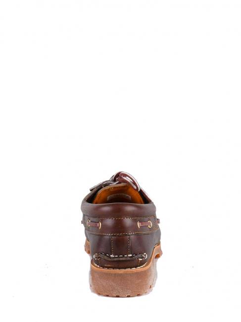 AUTHENTICS 3 EYE Chaussures bateau en cuir brun - Chaussures Homme