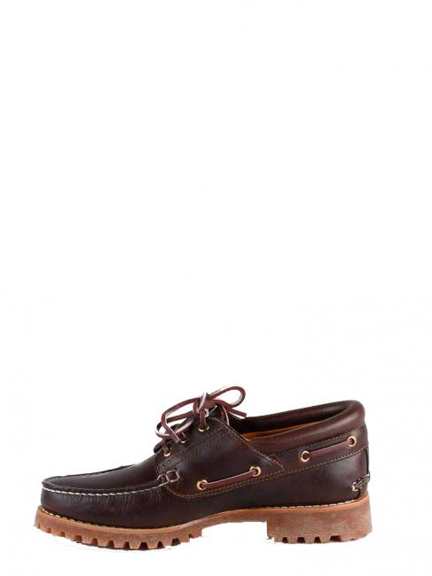 AUTHENTICS 3 EYE Chaussures bateau en cuir brun - Chaussures Homme