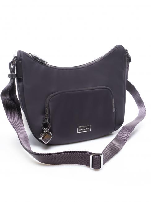 KARISSA 2.0 Petit sac hobo avec bandouli&egrave;re &eacute;co gris fonc&eacute; - Sacs pour Femme