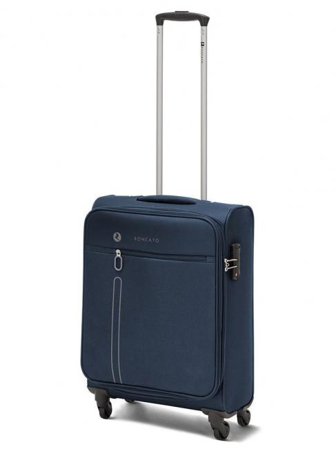 ONE WAY Ensemble de 3 chariots &agrave; bagages &agrave; main, moyen exp, grand exp bleu fonc&eacute; - Ensemble Valises