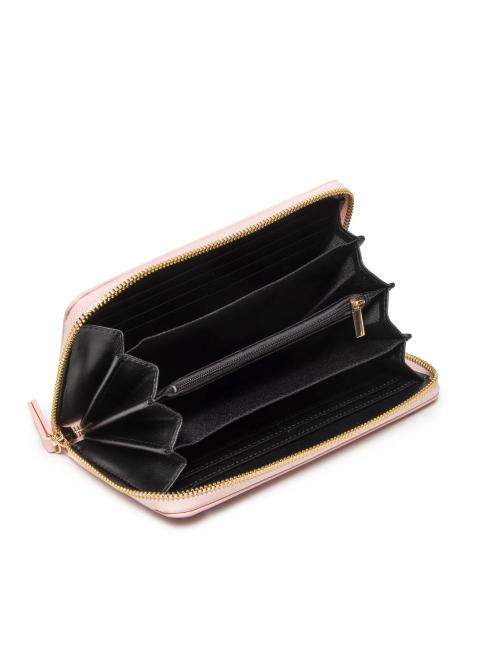 BICOLOR UNLINED Grand portefeuille zipp&eacute; rose clair - Portefeuilles Femme