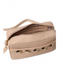 TWINSET SQUARED STUDS Sac &agrave; bandouli&egrave;re avec fermeture &eacute;clair sable cubain - Sacs pour Femme - 3