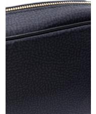 BORBONESE BORBONAIS Mini sac à bandoulière, en tissu noir foncé - Sacs pour Femme - 4