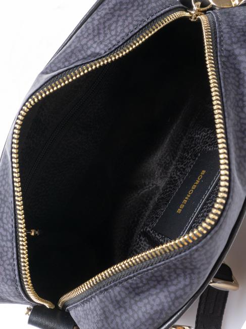 BORBONAIS Mini sac à bandoulière, en tissu noir foncé - Sacs pour Femme