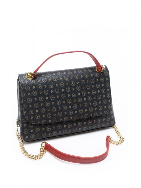 HERITAGE Sac à bandoulière moyen laque noire - Sacs pour Femme