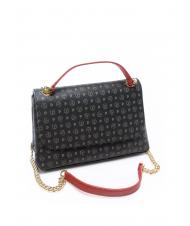 POLLINI HERITAGE Sac à bandoulière moyen laque noire - Sacs pour Femme - 2