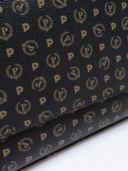 HERITAGE Sac à bandoulière moyen laque noire - Sacs pour Femme