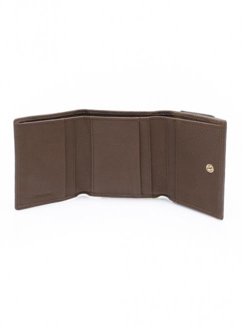 HERITAGE Portefeuille à rabat brun noir - Portefeuilles Femme