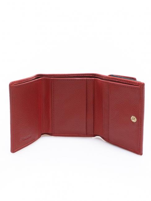 HERITAGE Portefeuille à rabat laque noire - Portefeuilles Femme