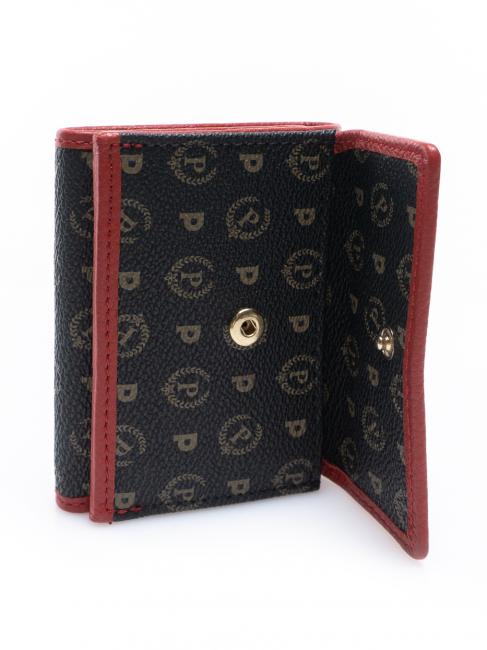 HERITAGE Portefeuille à rabat laque noire - Portefeuilles Femme