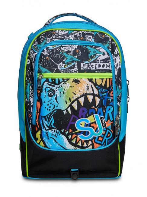 GANG ANIMALI FLIP 3D SJ Sac &agrave; dos trolley d&eacute;tachable &agrave; triple roulettes Noir - Sacs &agrave; dos &agrave; roulettes