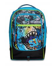 SJGANG GANG ANIMALI FLIP 3D SJ Sac &agrave; dos trolley d&eacute;tachable &agrave; triple roulettes Noir - Sacs &agrave; dos &agrave; roulettes - 2