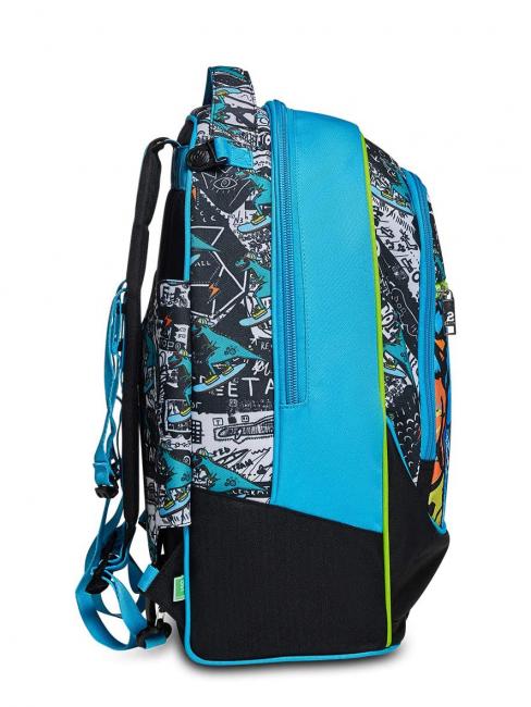 GANG ANIMALI FLIP 3D SJ Sac &agrave; dos trolley d&eacute;tachable &agrave; triple roulettes Noir - Sacs &agrave; dos &agrave; roulettes