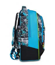 SJGANG GANG ANIMALI FLIP 3D SJ Sac &agrave; dos trolley d&eacute;tachable &agrave; triple roulettes Noir - Sacs &agrave; dos &agrave; roulettes - 3