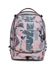 INVICTA NEW PLUG FANTASY Sac &agrave; dos Trolley avec chariot amovible logo camou rose - Sacs &agrave; dos &agrave; roulettes - 2