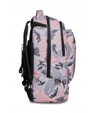 INVICTA NEW PLUG FANTASY Sac &agrave; dos Trolley avec chariot amovible logo camou rose - Sacs &agrave; dos &agrave; roulettes - 3