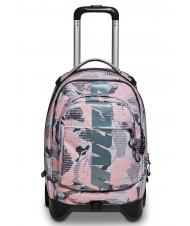 INVICTA NEW PLUG FANTASY Sac &agrave; dos Trolley avec chariot amovible logo camou rose - Sacs &agrave; dos &agrave; roulettes - 8