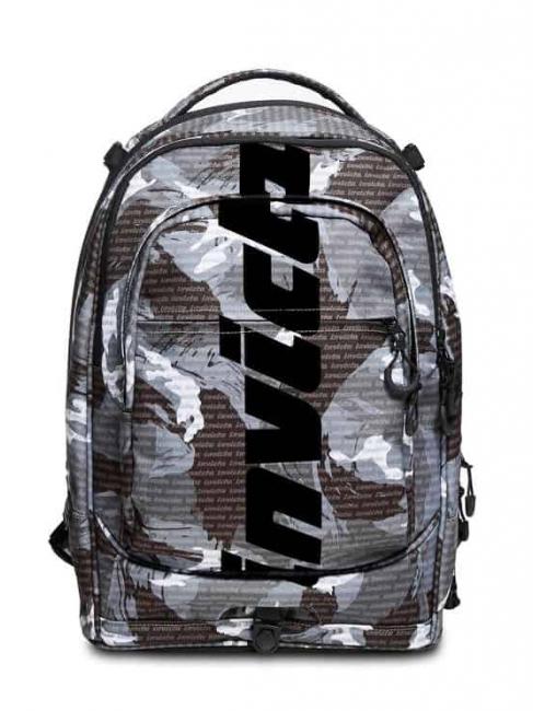 NEW PLUG FANTASY Sac &agrave; dos Trolley avec chariot amovible logo camouflage noir - Sacs &agrave; dos &agrave; roulettes