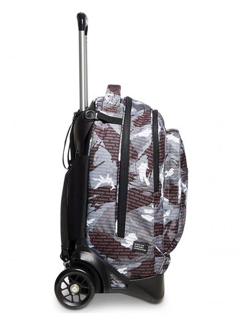 NEW PLUG FANTASY Sac &agrave; dos Trolley avec chariot amovible logo camouflage noir - Sacs &agrave; dos &agrave; roulettes