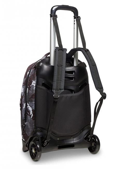 NEW PLUG FANTASY Sac &agrave; dos Trolley avec chariot amovible logo camouflage noir - Sacs &agrave; dos &agrave; roulettes