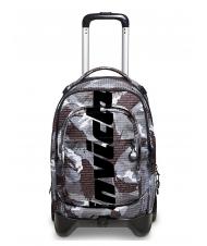 INVICTA NEW PLUG FANTASY Sac &agrave; dos Trolley avec chariot amovible logo camouflage noir - Sacs &agrave; dos &agrave; roulettes - 8