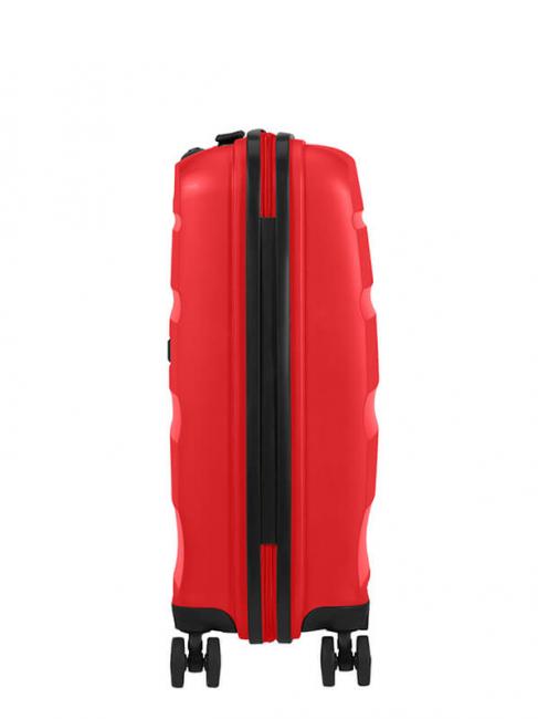 BON AIR DLX Chariot &agrave; bagages &agrave; main rouge magmatique - Valises cabine