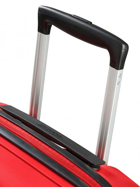 BON AIR DLX Chariot &agrave; bagages &agrave; main rouge magmatique - Valises cabine