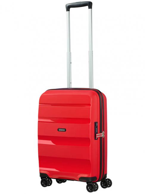 BON AIR DLX Chariot &agrave; bagages &agrave; main rouge magmatique - Valises cabine