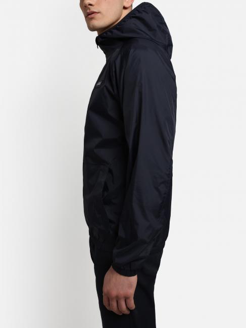 A-MORGEX veste &agrave; capuche Kway blu marine - Vestes pour hommes