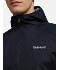 NAPAPIJRI A-MORGEX veste &agrave; capuche Kway blu marine - Vestes pour hommes - 5