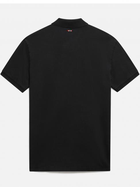 ELBAS JERSEY Polo en coton micrologiste noir 041 - chemise polo